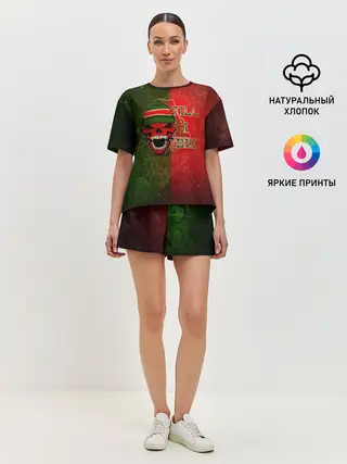 Женская пижама с шортами / Локомотив