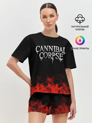 Женская пижама с шортами / Cannibal Corpse