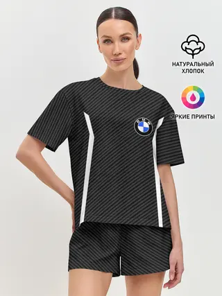 Женская пижама с шортами / BMW CARBON | БМВ КАРБОН
