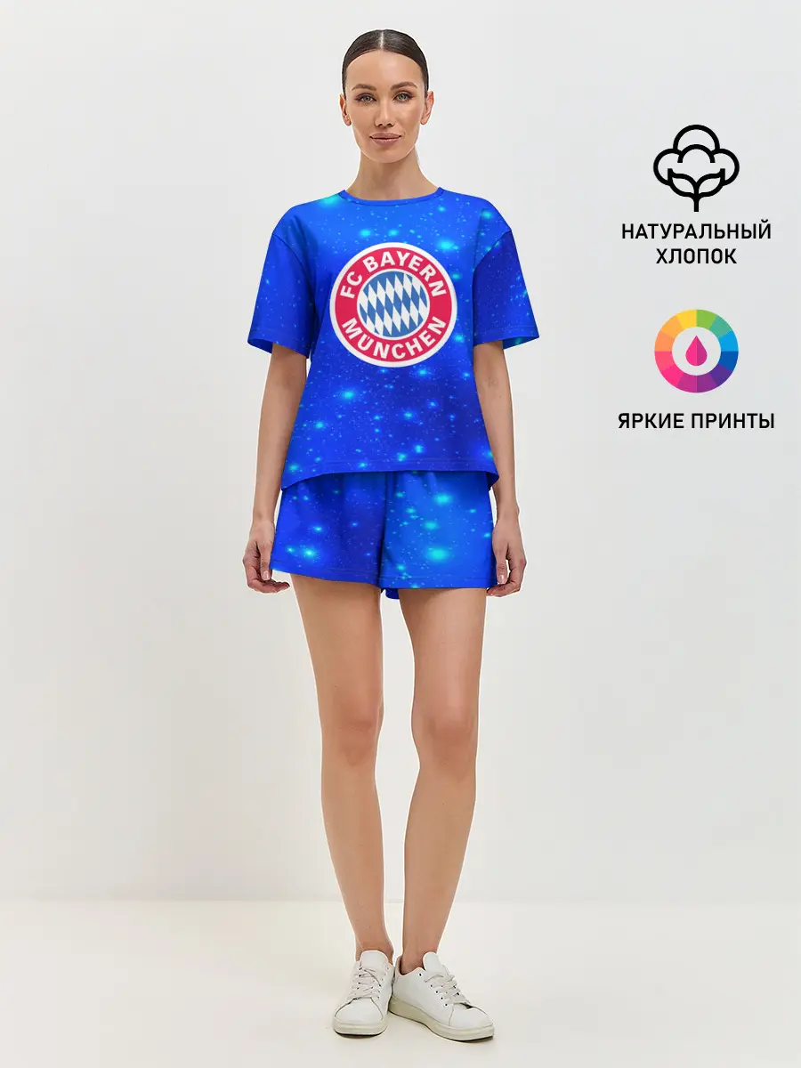 Женская пижама с шортами / FC Bayern Munchen space 2018