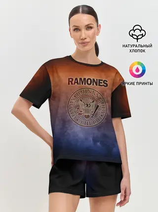 Женская пижама с шортами / Ramones