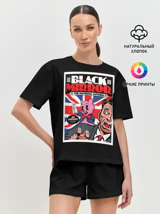 Женская пижама с шортами / Pig