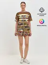 Женская пижама с шортами / Африканская мозаика