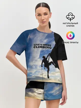 Женская пижама с шортами / climbing