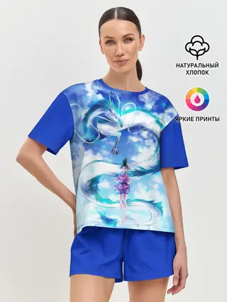 Женская пижама с шортами / Унесенные призраками_7