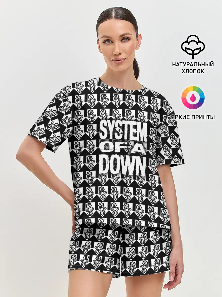 Женская пижама с шортами / System of a Down