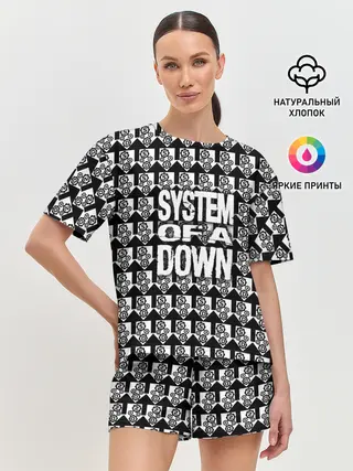 Женская пижама с шортами / System of a Down