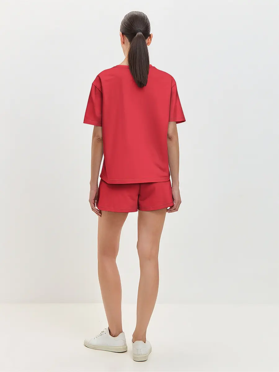 Женская пижама с шортами / Red
