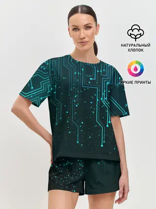Женская пижама с шортами / В стиле Трон новое поколения