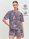 Женская пижама с шортами / Естественный стиль