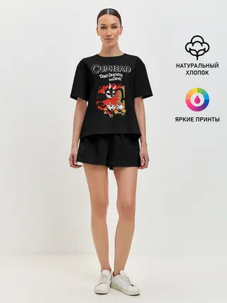 Женская пижама с шортами / Cuphead