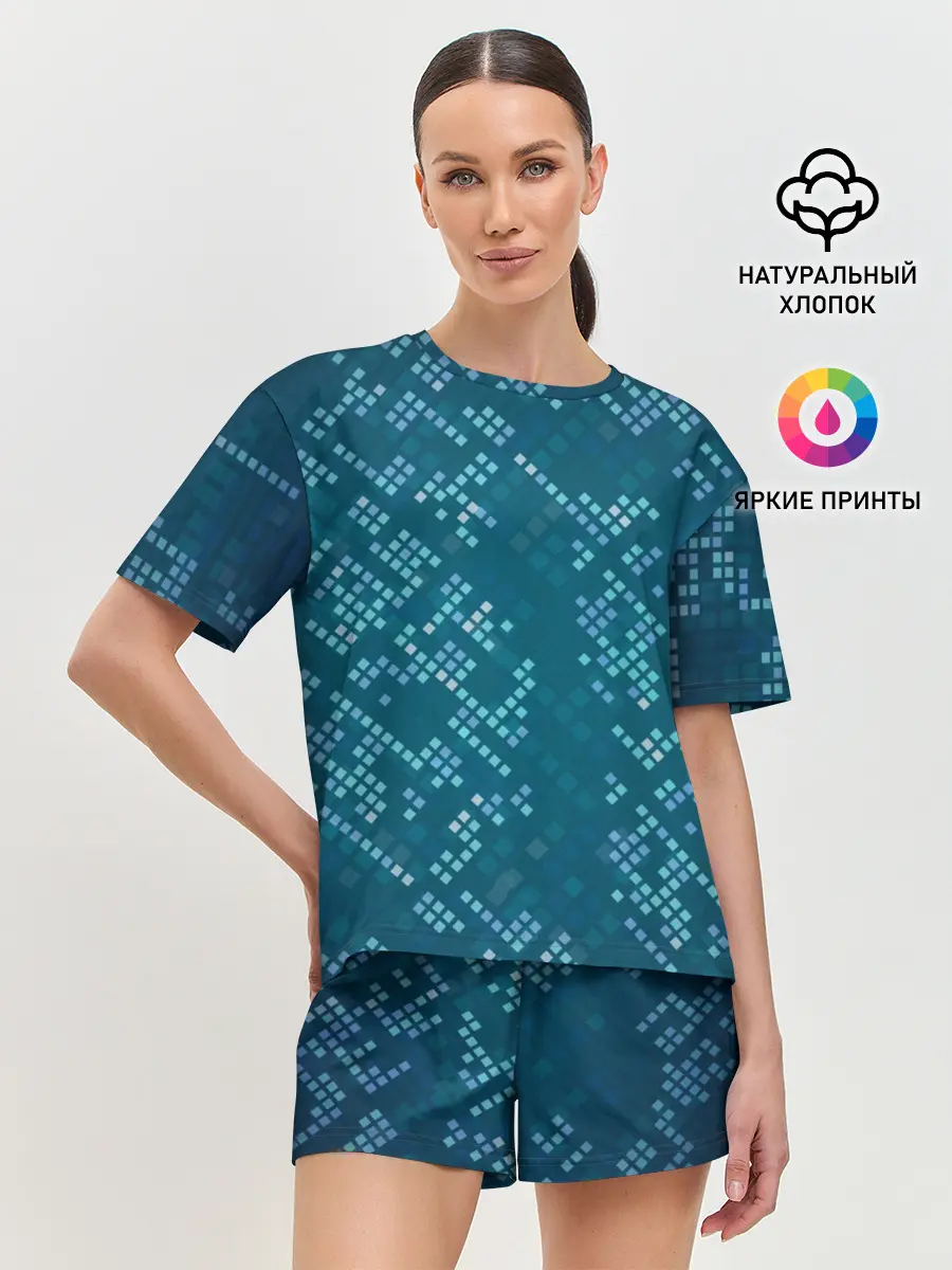 Женская пижама с шортами / Голограмма