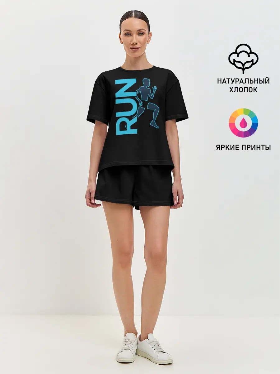 Женская пижама с шортами / RUN