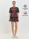 Женская пижама с шортами / Цветы Розы