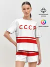 Женская пижама с шортами / Валерий Харламов 17 White