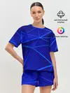 Женская пижама с шортами / delta abstraction