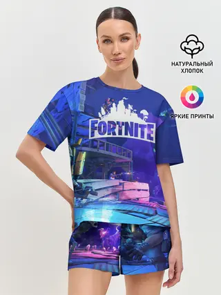 Женская пижама с шортами / Fortnite