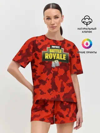 Женская пижама с шортами / Fortnite Королевская Битва