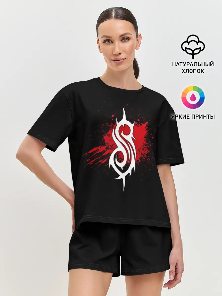Женская пижама с шортами / Slipknot
