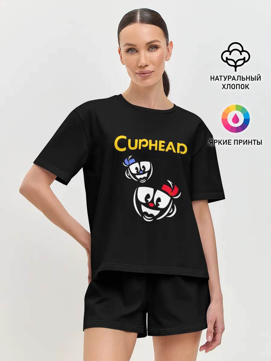 Женская пижама с шортами / Cuphead