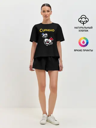 Женская пижама с шортами / Cuphead