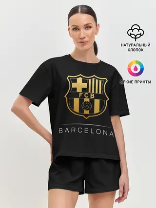 Женская пижама с шортами / Barcelona Gold Edition