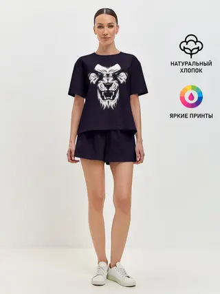 Женская пижама с шортами / Лев