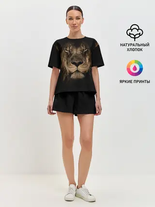 Женская пижама с шортами / Лев