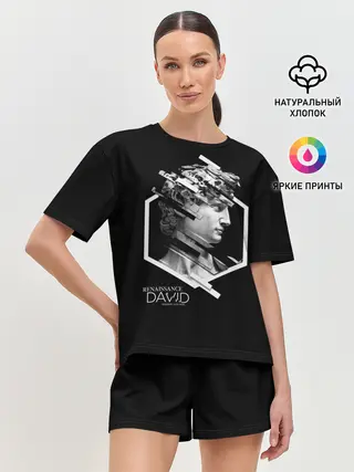 Женская пижама с шортами / Renaissance David 3D