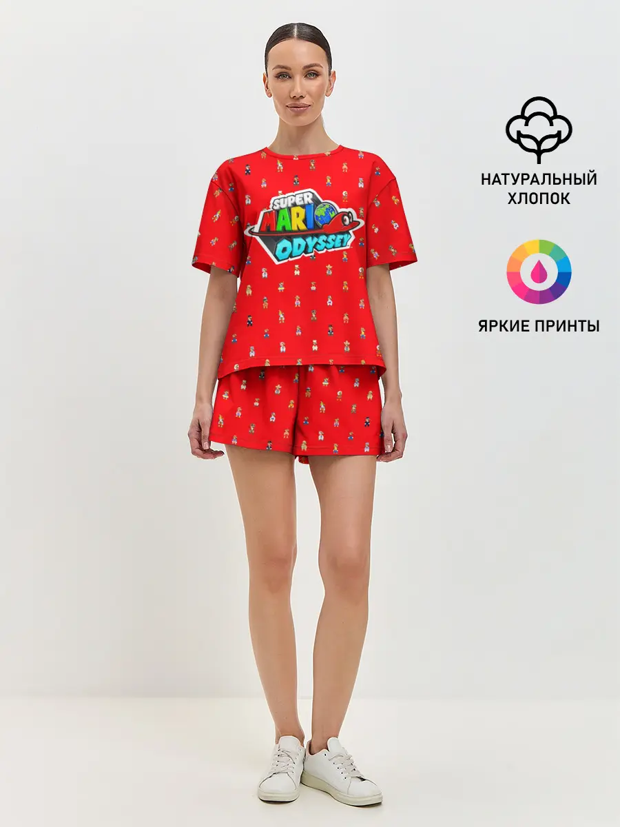 Женская пижама с шортами / Super Mario Odyssey