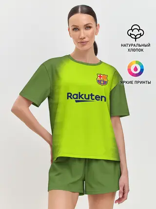 Женская пижама с шортами / Барселона Форма Гостевая 18/19
