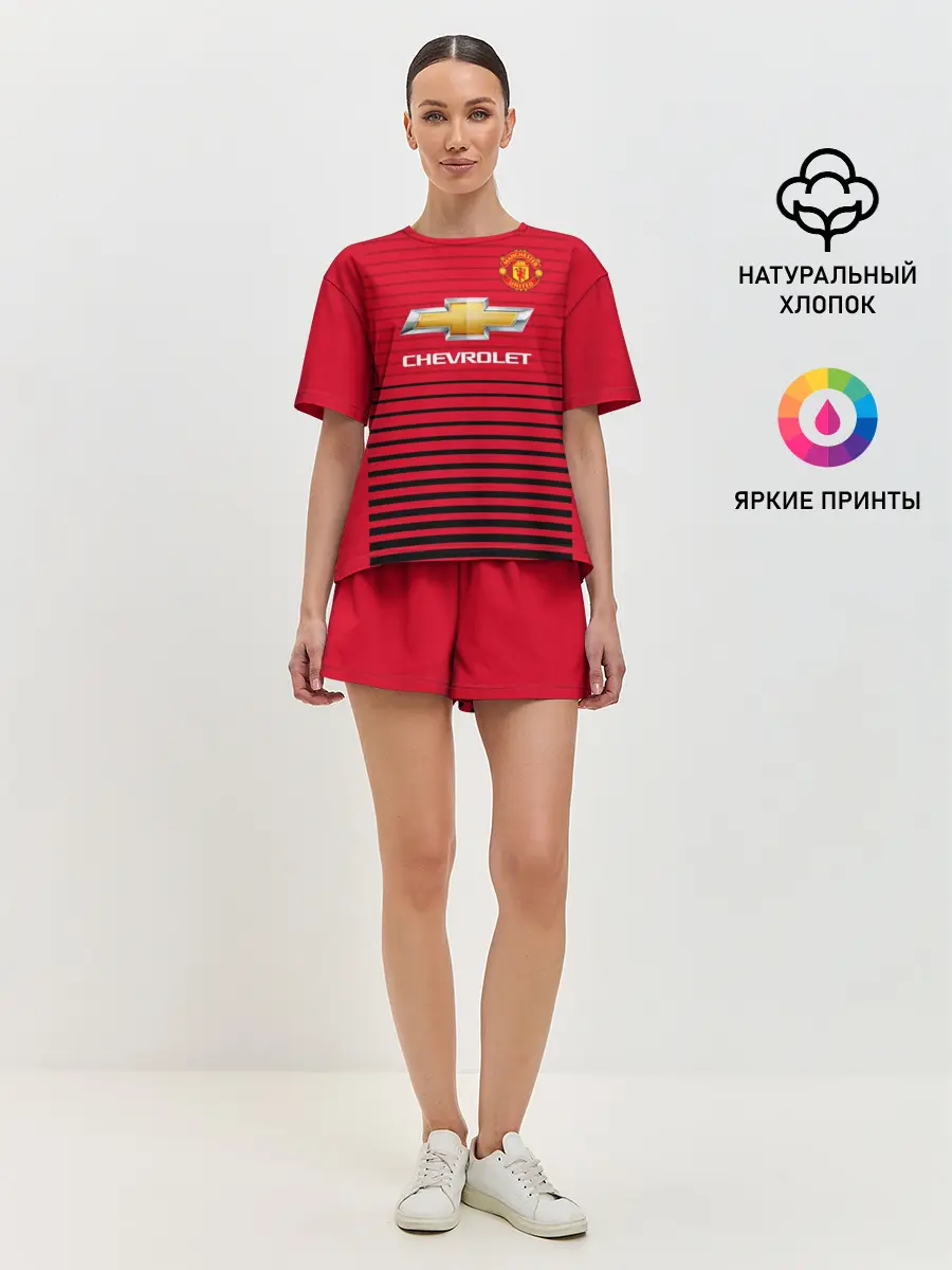 Женская пижама с шортами / Man United Форма Home 18/19