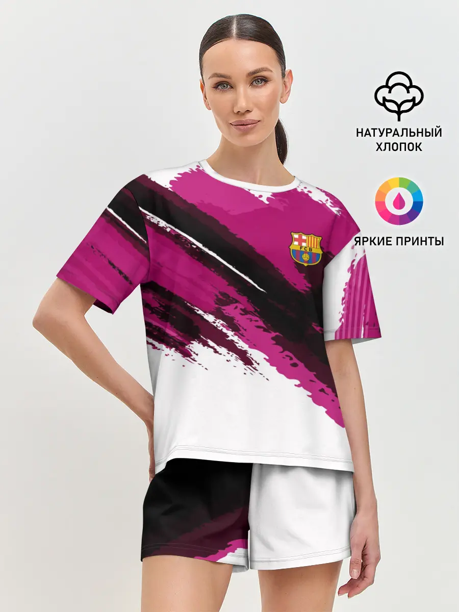 Женская пижама с шортами / FC Barcelona Original 2018