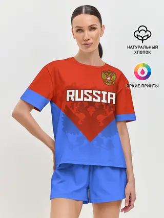 Женская пижама с шортами / Russia