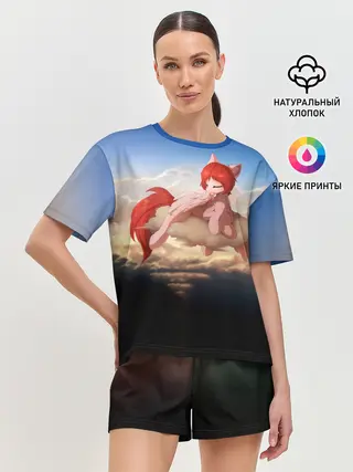 Женская пижама с шортами / Red