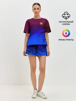Женская пижама с шортами / FC Barcelona SPORT