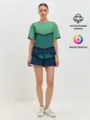 Женская пижама с шортами / Текстура бумаги