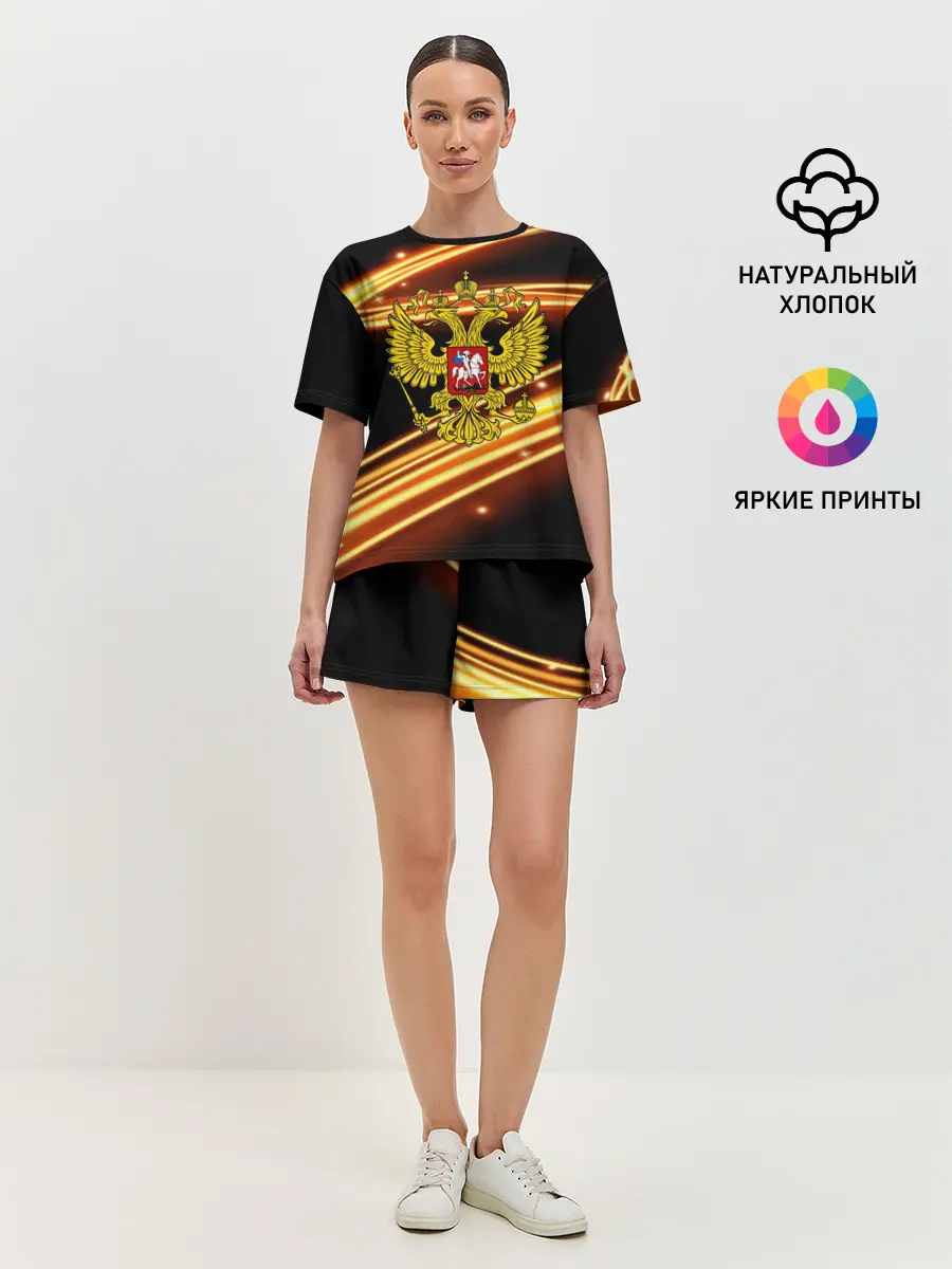 Женская пижама с шортами / Russia collection