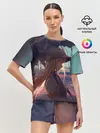 Женская пижама с шортами / Зонтик