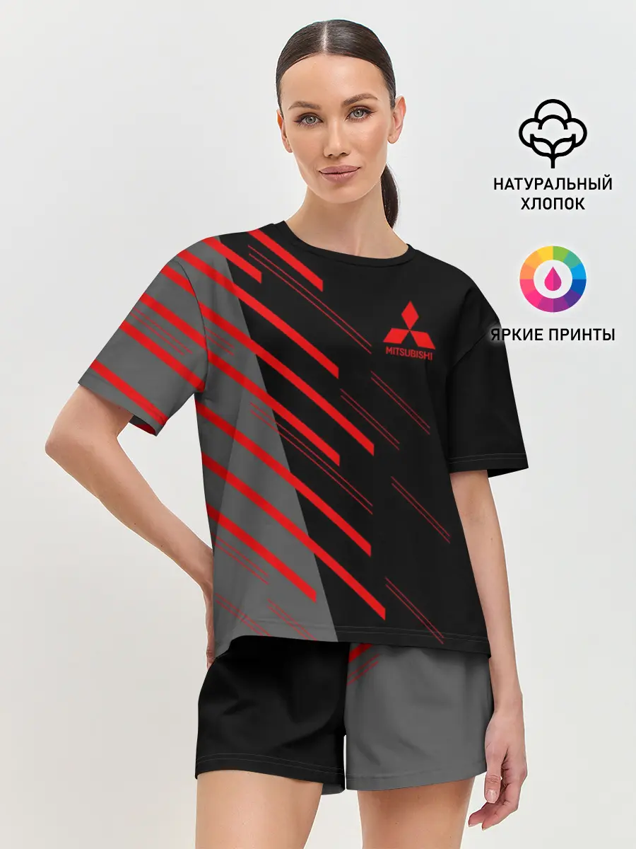 Женская пижама с шортами / MITSUBISHI | МИТСУБИСИ