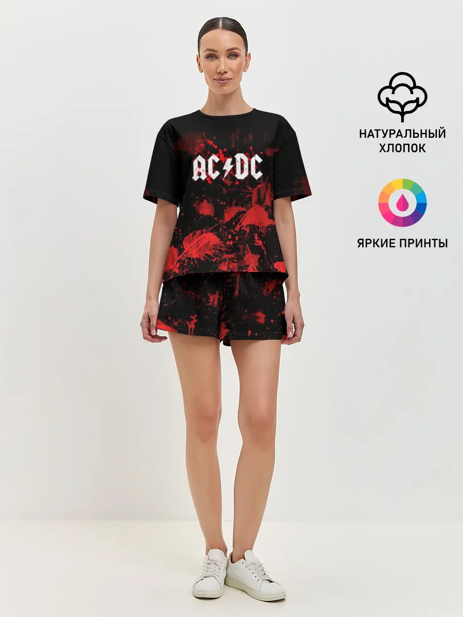 Женская пижама с шортами / AC/DC