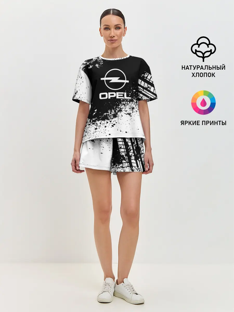 Женская пижама с шортами / Opel abstract sport