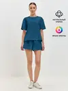 Женская пижама с шортами / Abstract flower color