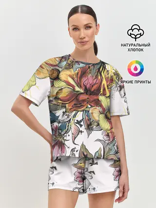 Женская пижама с шортами / Коллекция RENAISSANCE