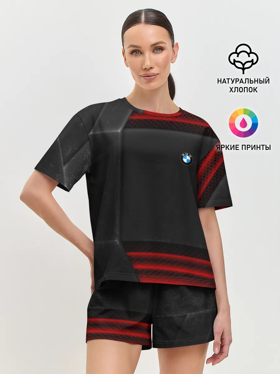 Женская пижама с шортами / BMW auto sport