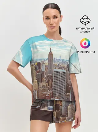 Женская пижама с шортами / Столица мира