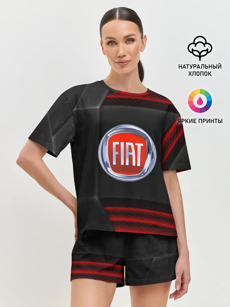Женская пижама с шортами / FIAT auto sport