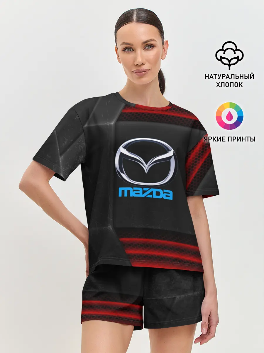 Женская пижама с шортами / Mazda auto sport