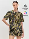 Женская пижама с шортами / Шахматы