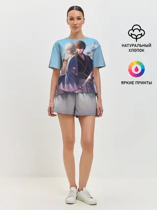 Женская пижама с шортами / Воин Гинтоки